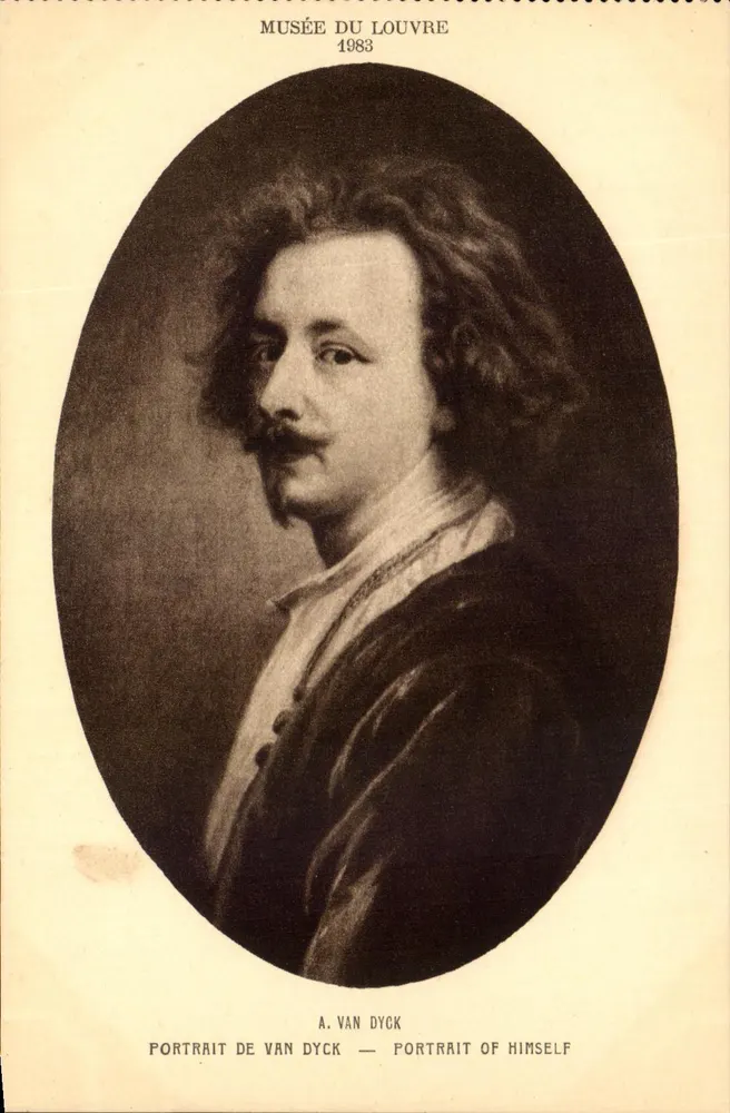 Retrato de Van Dyck — Museu do Louvre 1983 — Braun & Cie, Paris - Frente