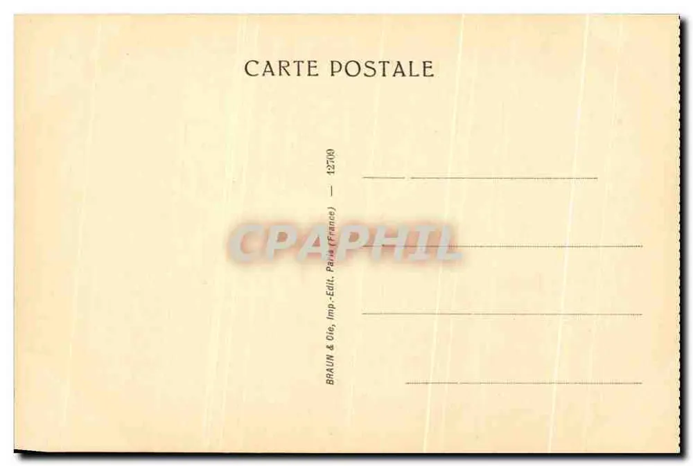 Cabeça de idoso — Museu do Louvre — Braun & Cie, Paris - Verso