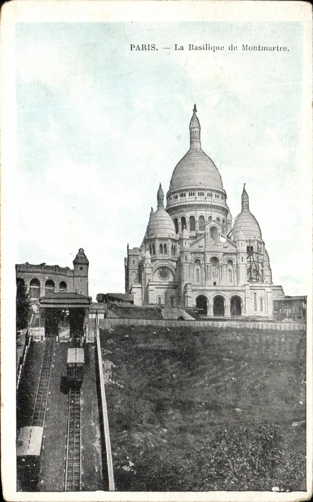Paris — Die Basilika von Montmartre — unbekannter Verleger, Seriennummer nicht sichtbar - Vorderseite