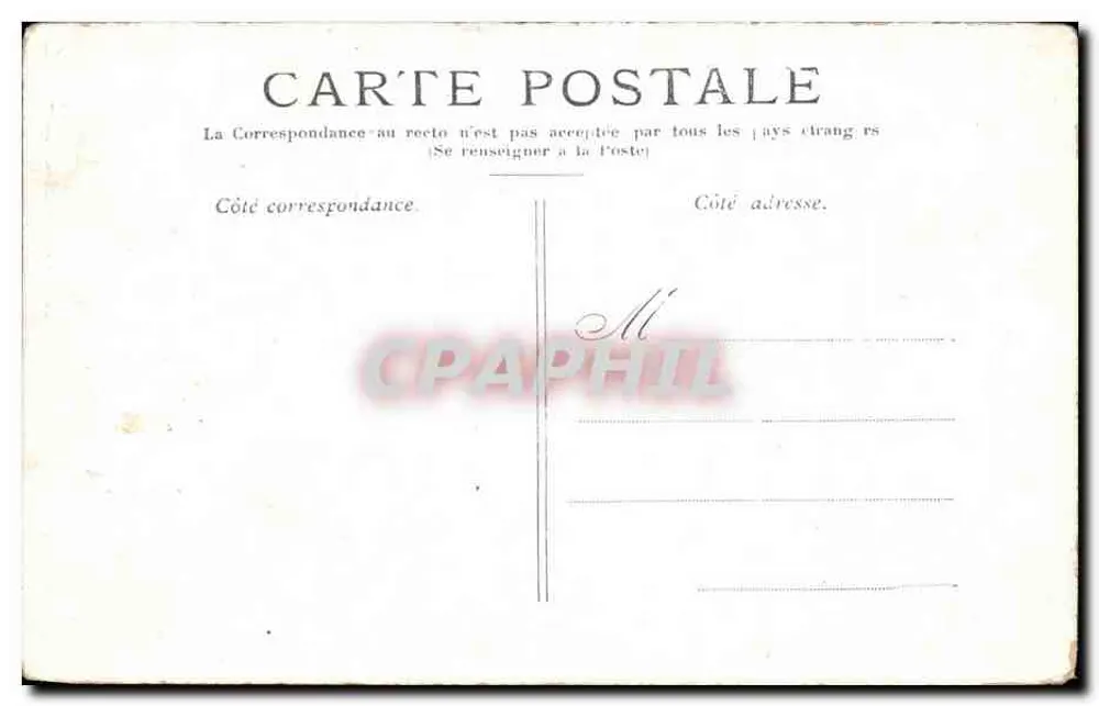 Paris — La Statue de la République — éditeur anonyme - Verso
