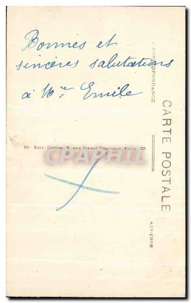 Paris (4. Arrondissement) — La Tour St-Jacques — Verlag C. M. - Rückseite