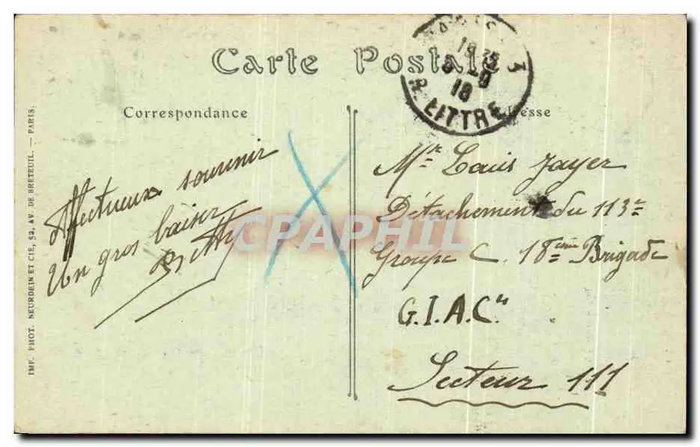 Paris — L'Institut et la Cité — IMP. PHOT. DE BRETEUIL, n° 279 - Verso