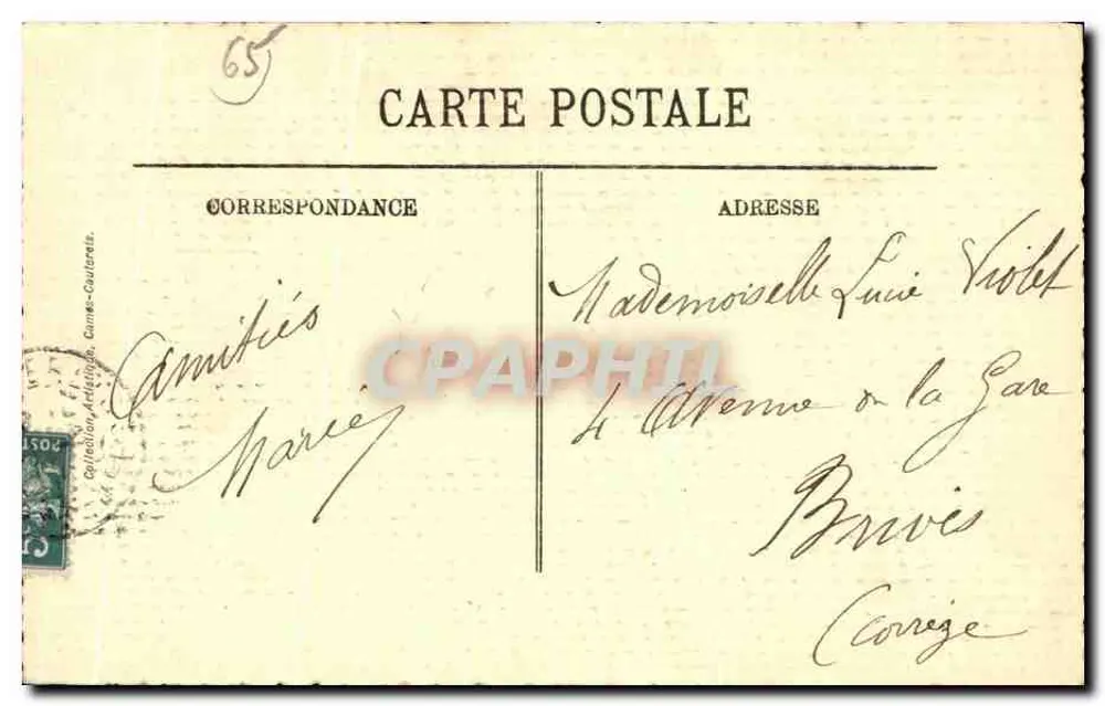 Die Brücke der Raillère und der Cabaliros — Umgebung von Caute - LL. n°52 - Rückseite