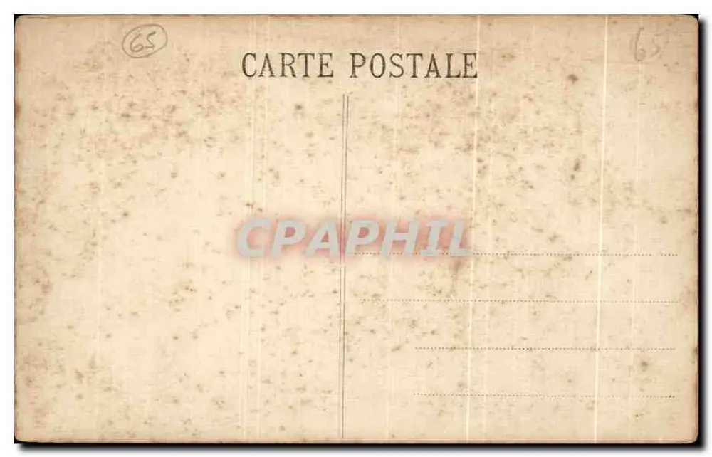 Rodovia de Luz a Gavarnie — O Caos — Platinogravura L.L. Paris - Verso