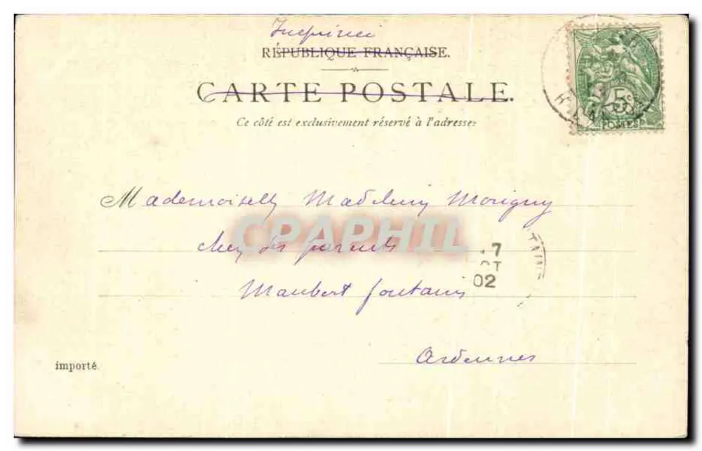 Igreja de São Vicente de Paulo — Paris — Editor P. S. à D. Erkla, n°12 - Verso