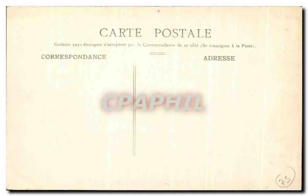 Paris — Hôtel-de-Ville und Pont Saint-Louis — C. J. 97 - Rückseite