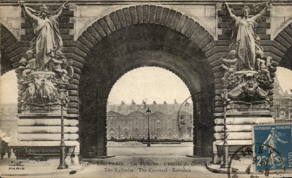 Die Tuileries - Der Eingang zum Carrousel — F. F. PARIS - Vorderseite