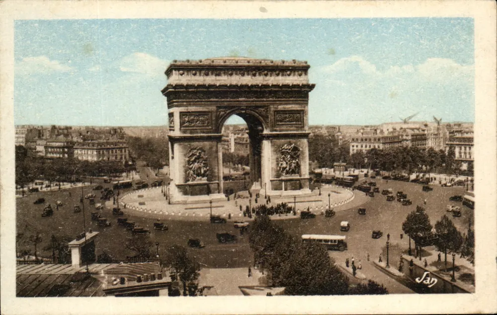 Arco di Trionfo — Piazza delle Stelle — editore Jan - Recto