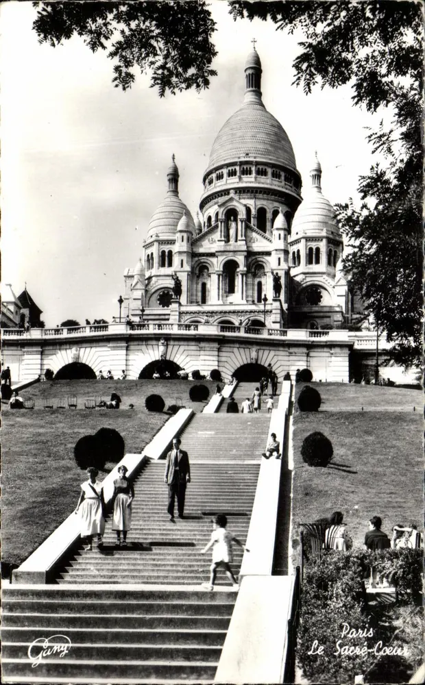 Paris - Le Sacré-Cœur — vue du sommet des escaliers, éditeur Gany, n°3601 - Frente