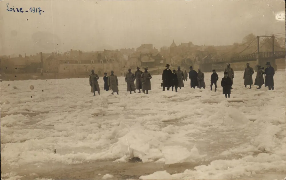 Loire - 1917 — G. Alléminet, Brest, nach Paris - Vorderseite