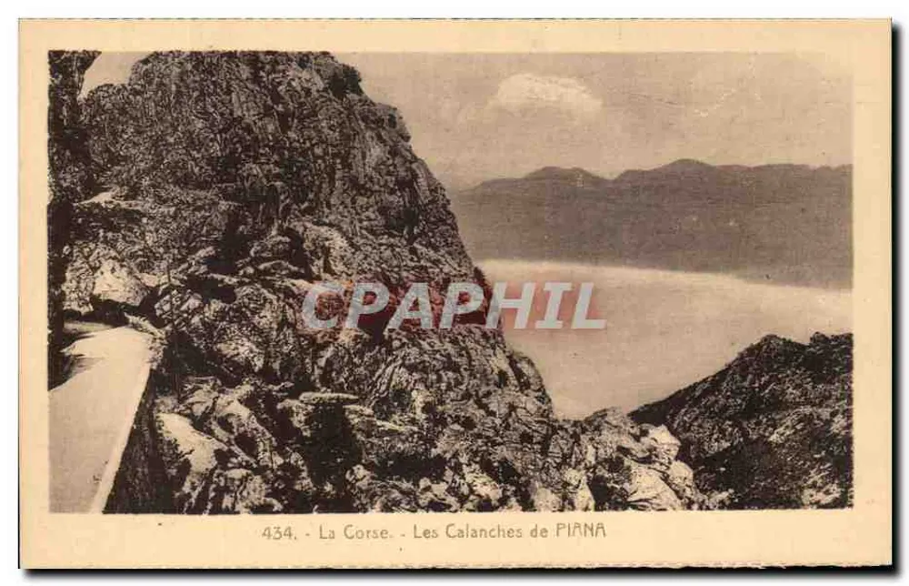 As Calanches de PIANA — A Corse — n° 434 - Frente