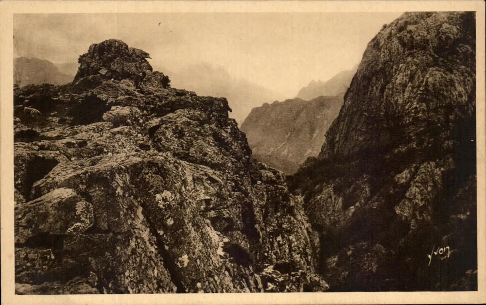 La Spelunca — La Corse, île de beauté — Les Éditions d'Art 'Vong', Paris - Recto