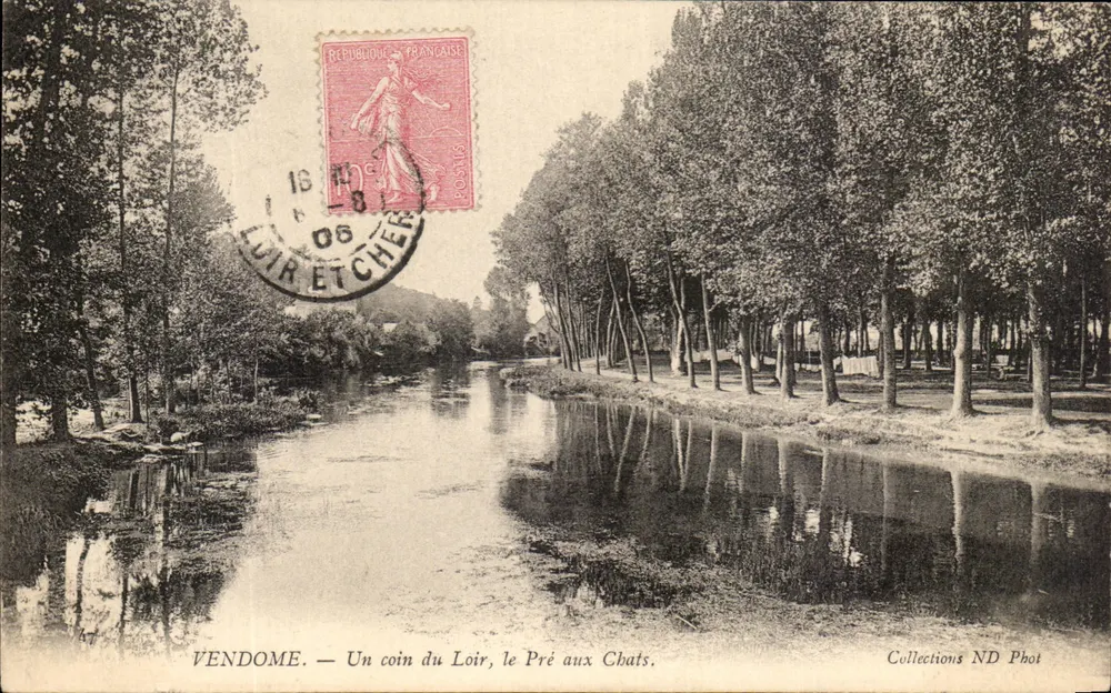 Vendôme — Ein Stück des Loir, der Pré aux Chats — Sammlung ND Phot - Vorderseite