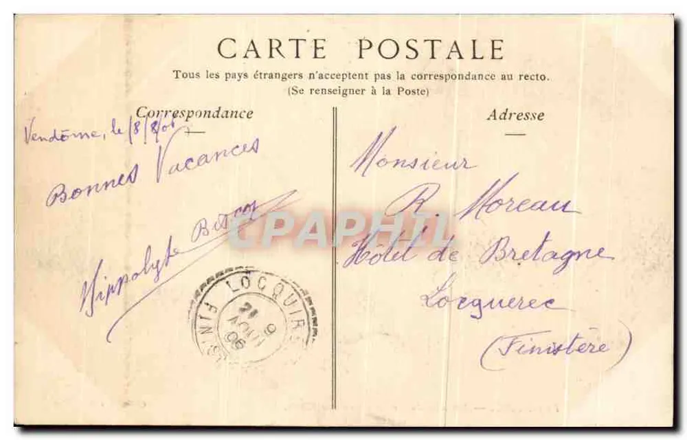 Vendôme — Ein Stück des Loir, der Pré aux Chats — Sammlung ND Phot - Rückseite