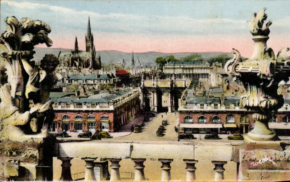 Nancy — Ansicht der Place Stanislas von der Stadtverwaltung — Kunstausgabe W. Bieder, Nr. 460 - Vorderseite