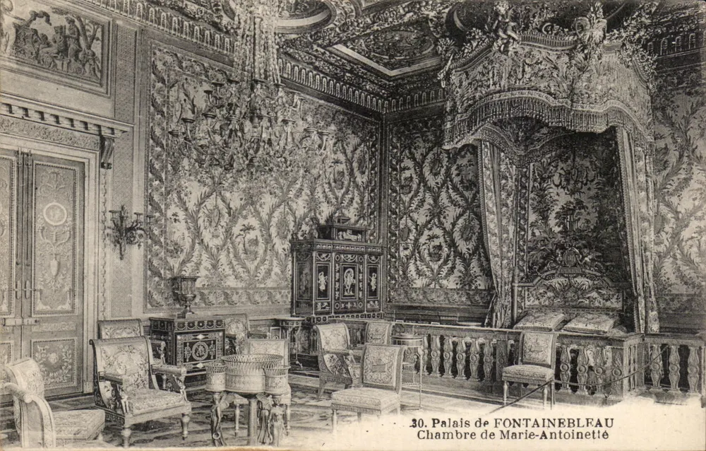 Schloss FONTAINEBLEAU — Zimmer von Marie-Antoinette — n°30 - Vorderseite