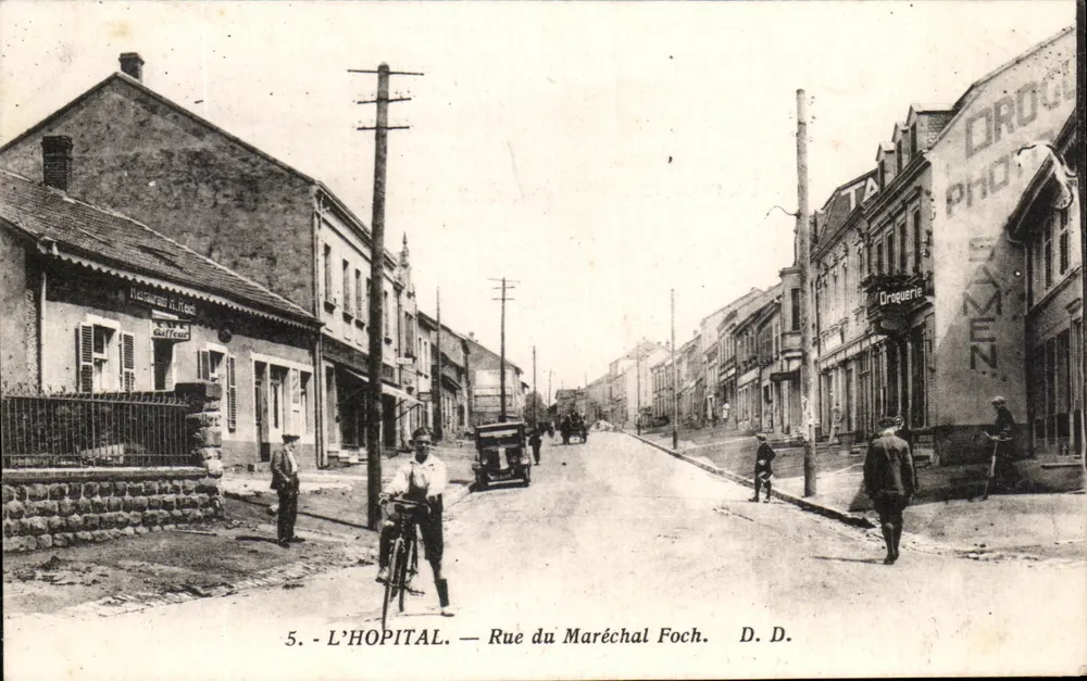 L'Hôpital — Rue du Maréchal Foch — D.D. - Vorderseite