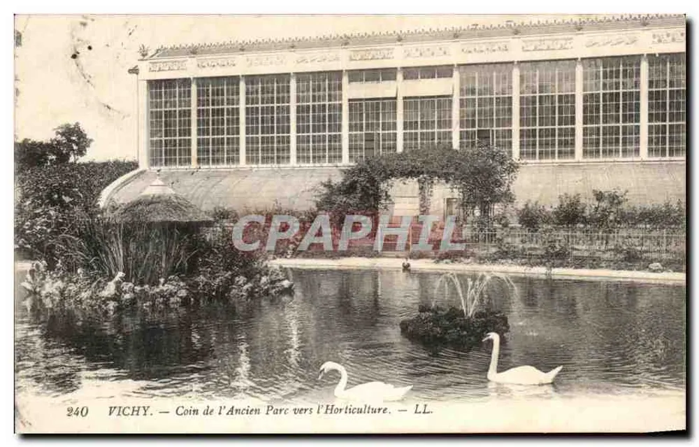 Vichy — Ecke des alten Parks in Richtung der Gartentherapie — LL. n°240 - Vorderseite