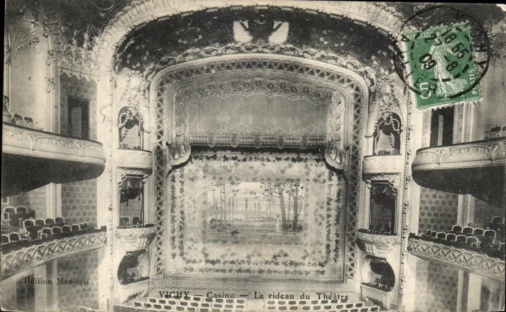 Vichy — Casino — Das Theater-Vorhang — Edition Maniezzzi - Vorderseite
