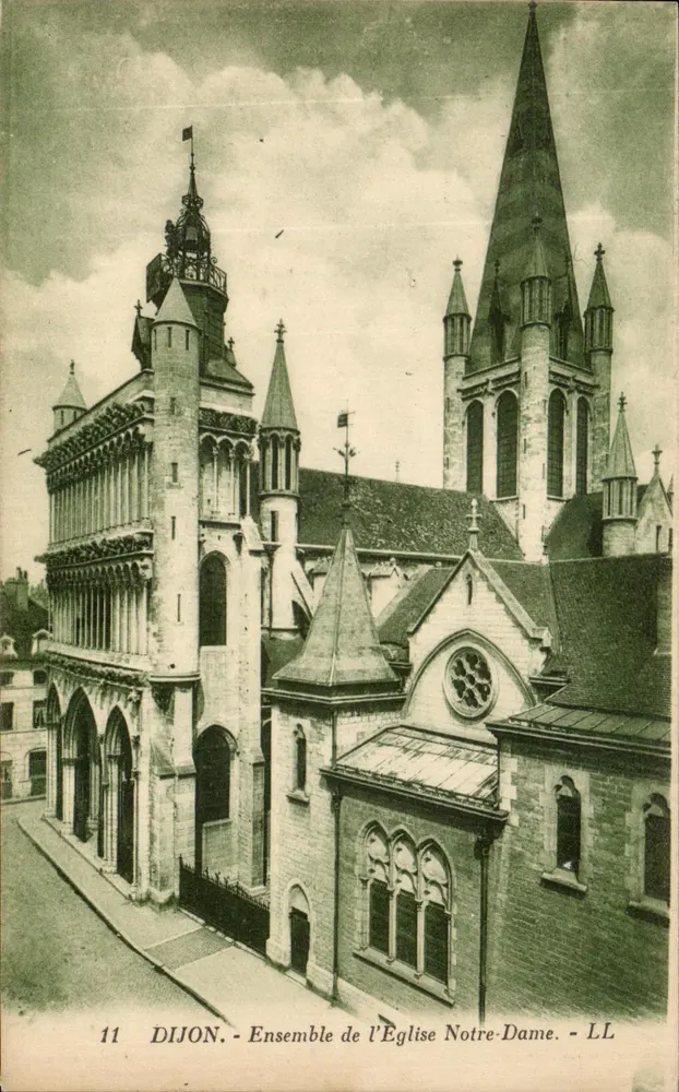 Dijon - Conjunto da Igreja Nossa Senhora - LL - Frente