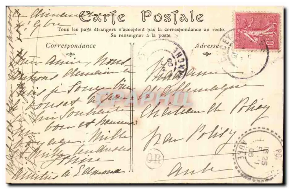 Gräber des MONT SAINT-MICHEL — Les Prés Salés — S.D. Phot. - Rückseite