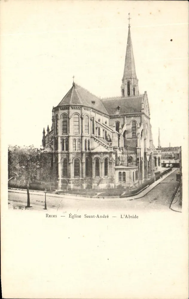 Reims — Igreja de São André — A Abside - Frente