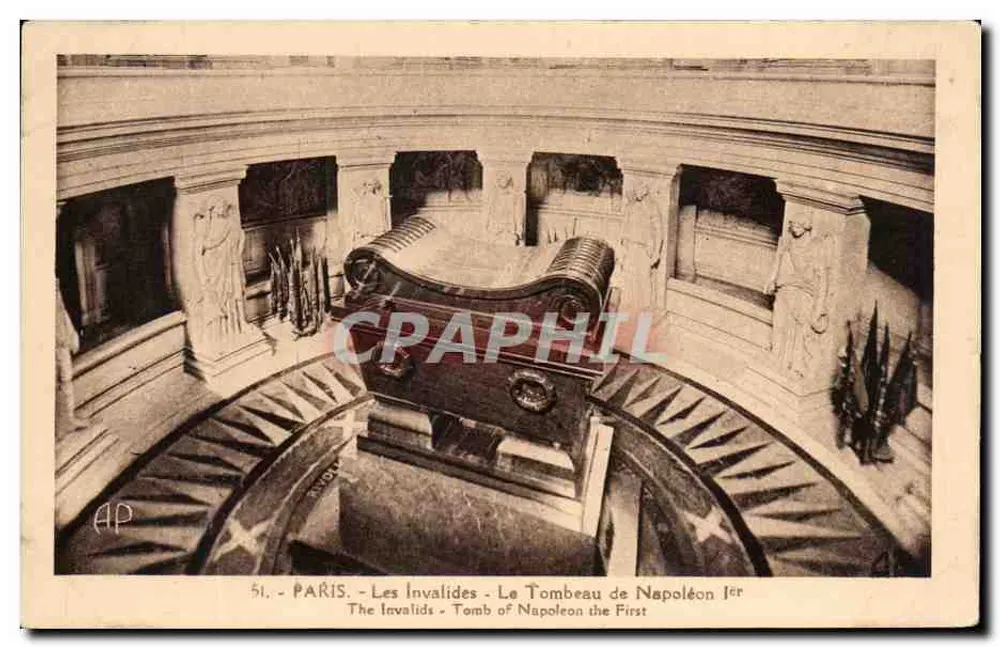 Paris - Les Invalides - Der Sarg von Napoleon I - AP - Vorderseite
