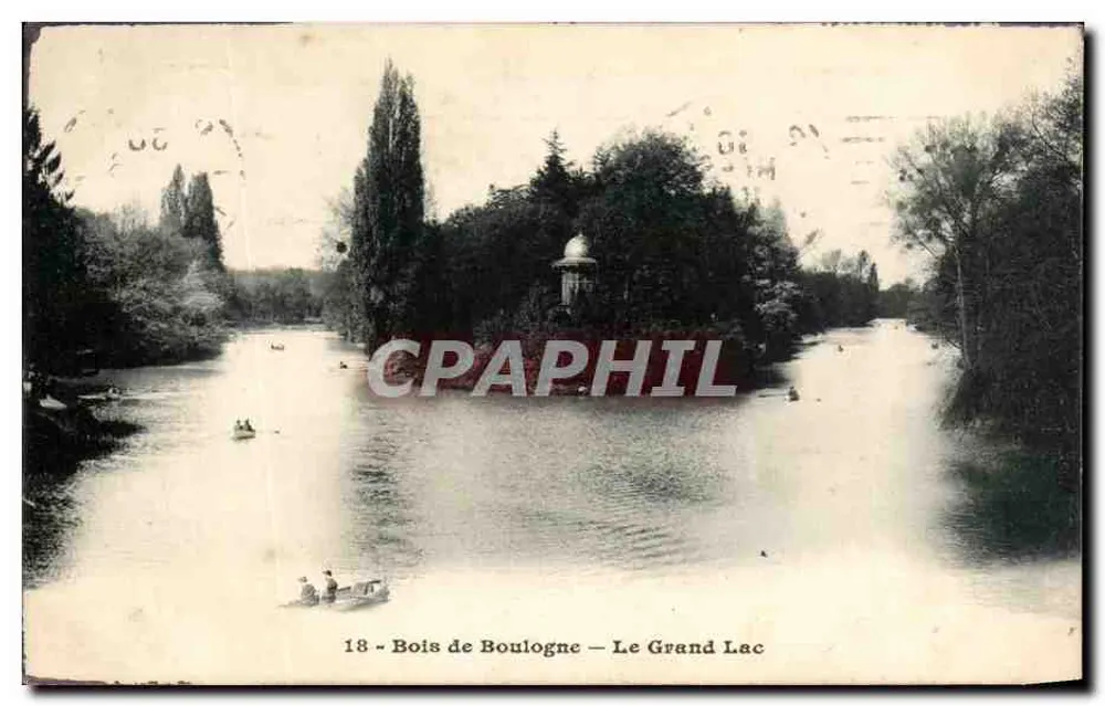 Bois de Boulogne — Der Große See — n°18 - Vorderseite