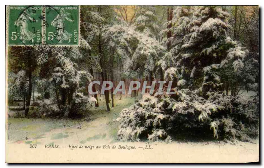 Paris — Schneeeffekt im Bois de Boulogne — LL. n°267 - Vorderseite