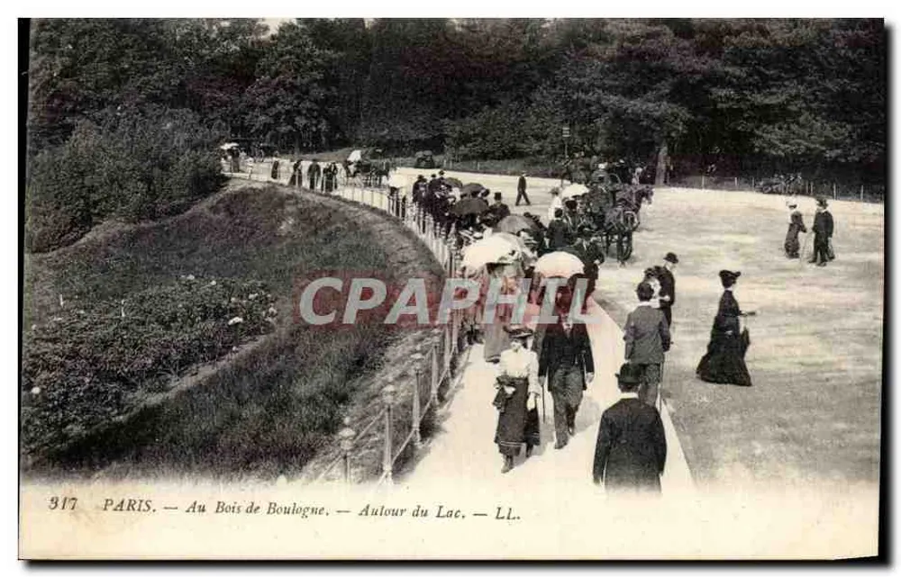 Paris — Im Bois de Boulogne — Um den See — LL. — n° 317 - Vorderseite