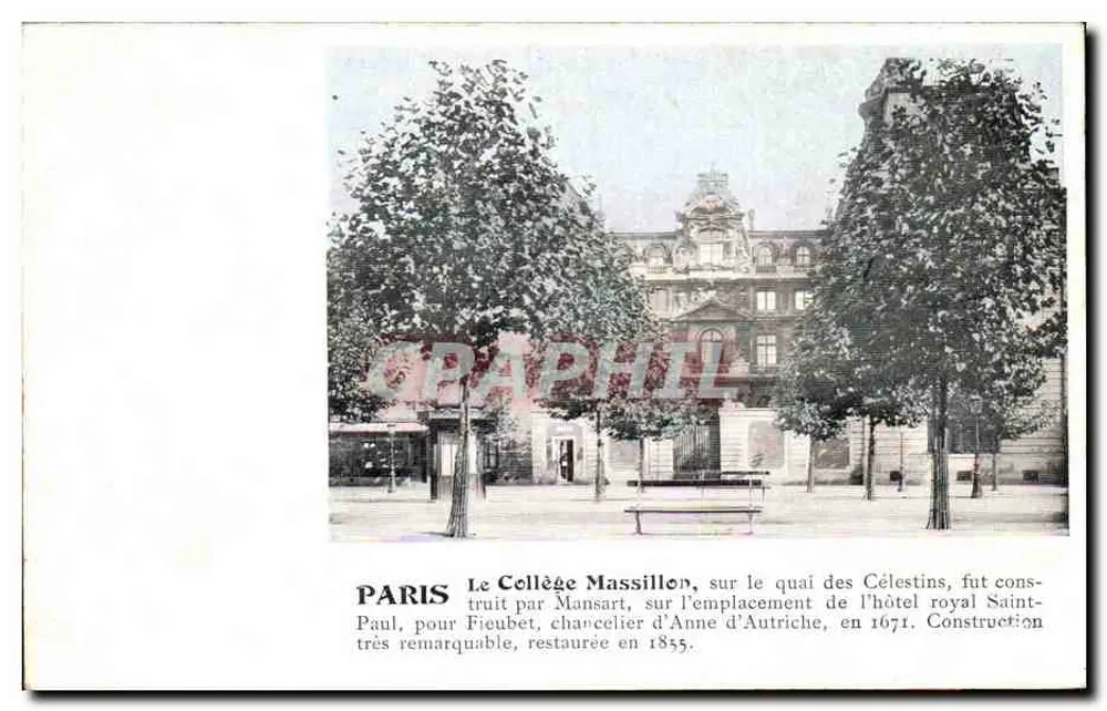 Paris — Das Collège Massillon — unbekannter Verlag, Seriennummer nicht sichtbar - Vorderseite