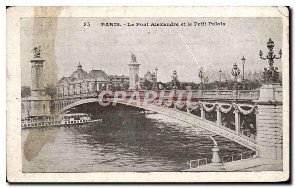 Paris — Le Pont Alexandre et le Petit Palais — Éditeur : Paris, n° 23 - Vorderseite