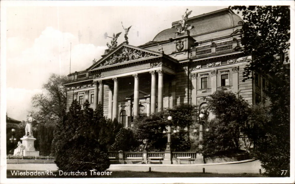 Wiesbaden/Rh., Teatro Alemão — editora Wiesbaden/Rh. n°77 - Frente