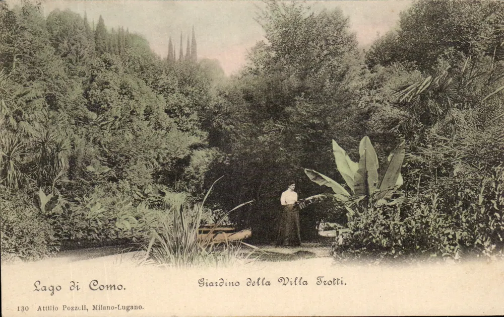Lago di Como — Giardino della Villa Frotti — Attilio Pozzuli, Milano-Lugano, n° 130 - Voorkant