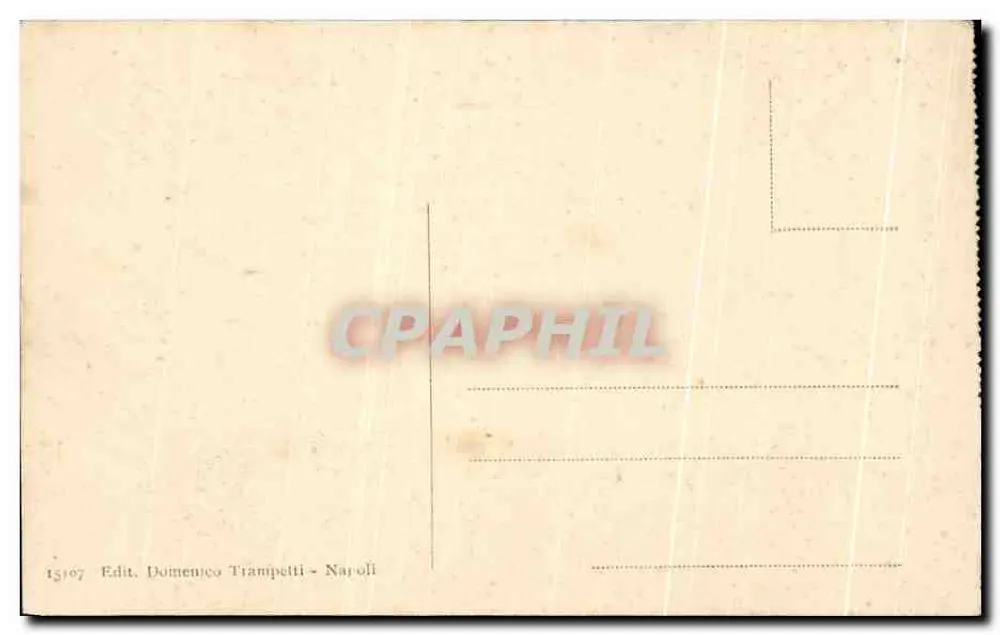 Pompeia - Arco de Nerone — vista das ruínas através do arco, editor Domenico Trampetti, n° 15107 - Verso