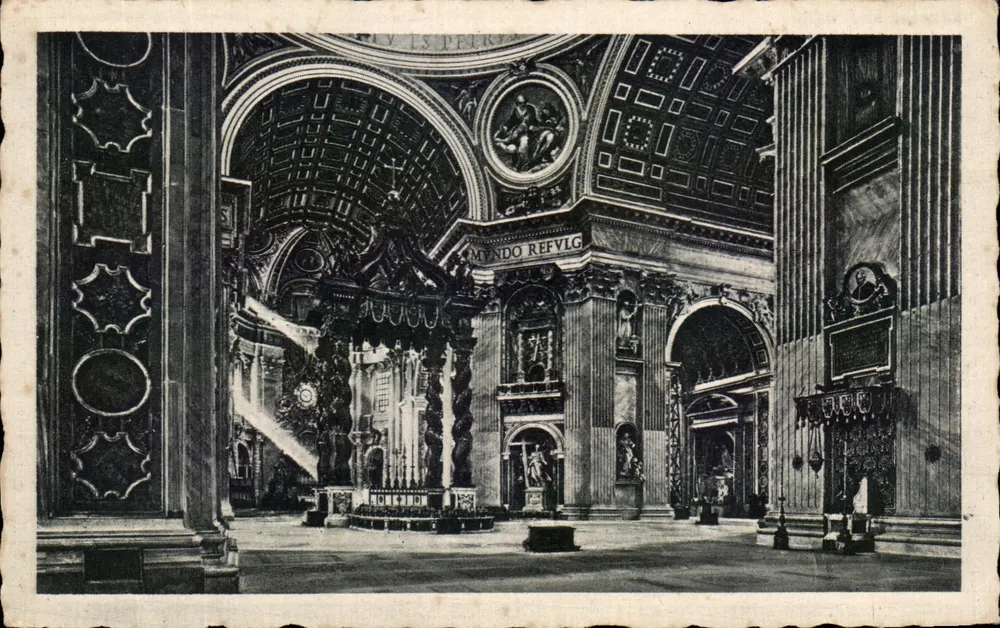 Basilika Saint-Pierre — Altar der Konfession — italienischer Verlag, Nr. 2 - Vorderseite