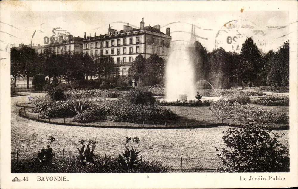 Bayonne — O Jardim Público — editor A.41 - Frente