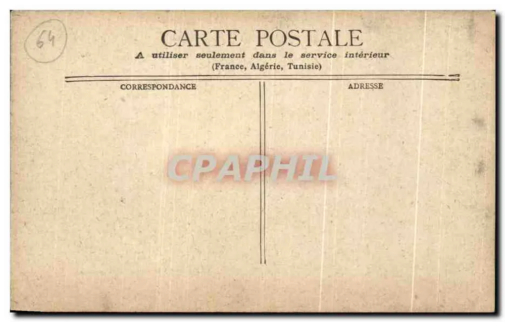 Hendaye e seus arredores — vista do curso d'água e das montanhas — editor não identificado - Verso