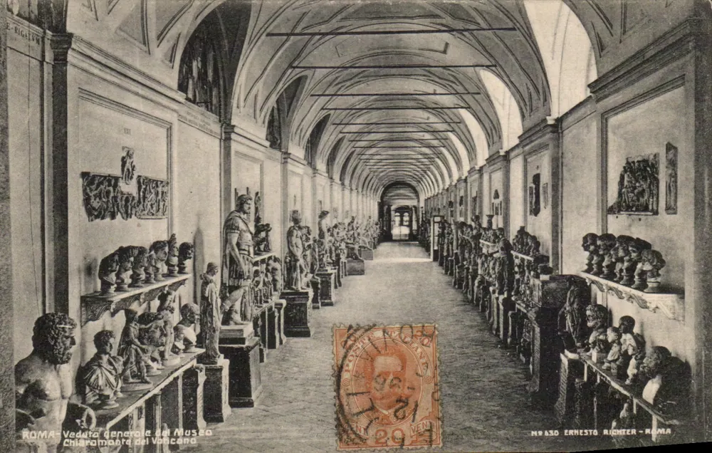 Allgemeiner Blick auf das Chiaramonte-Museum des Vatikans — Ernesto Richter — n° 650 - Vorderseite