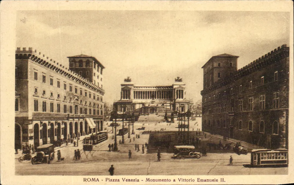 Rom - Piazza Venezia - Denkmal für Vittorio Emanuele II — reservierte Ausgabe E.G.D.V. - Vorderseite
