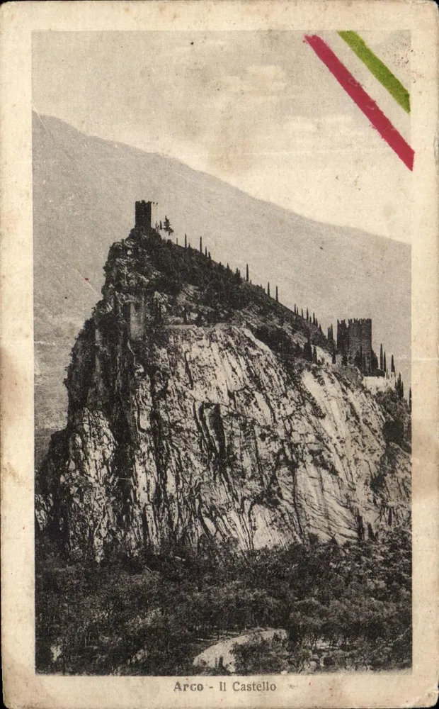 Arco - Il Castello — château sur falaise rocheuse, éditeur Argo - Frente