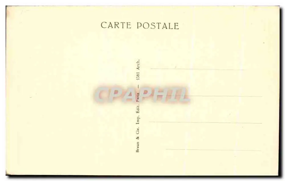 Pisa — Die Kathedrale und die schiefen Turm — Braun & Cie, Paris - Rückseite