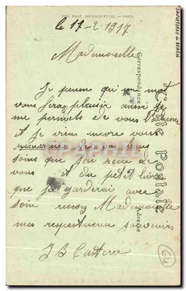 Sauveterre (Baixas-Pirineus) — O Pátio da Igreja — ND. Fot. - Verso