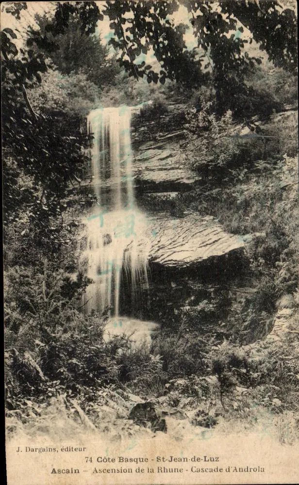 Aufstieg zur Rhune - Wasserfall von Androla — J. Dargains, Verlag, 74 Côte Basque - St-Jean-de-Luz - Vorderseite