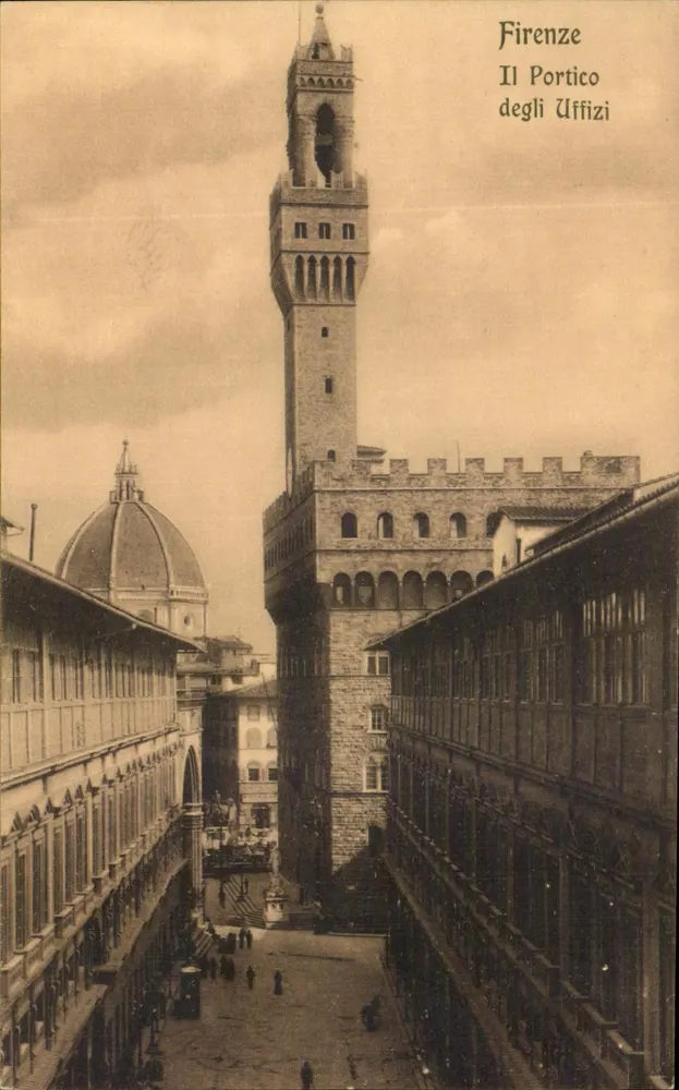 Firenze — Il Portico degli Uffizi — G. Modilano & Co. Milano - Frente