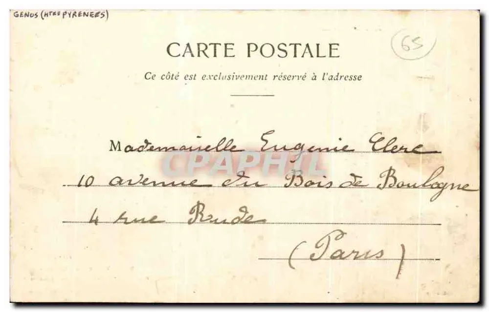 Pig du Midi de Genost (2480 m.) — Valei de Loubron — Fototipia Loubat & Cie, Toulouse - Verso