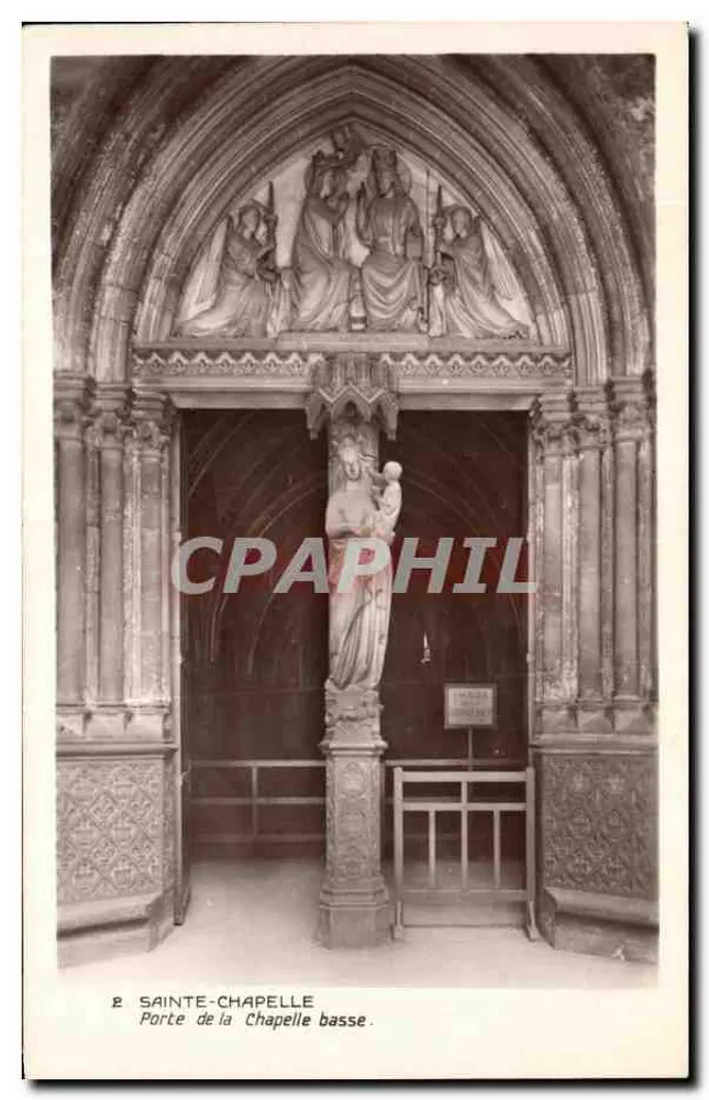 Sainte-Chapelle — Tür der unteren Kapelle — Edition der historischen Denkmäler im Grand Palais - Vorderseite