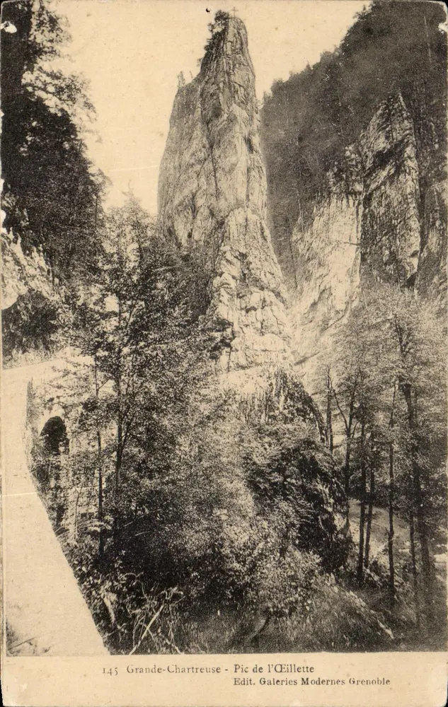 Grande-Chartreuse - Pic de l'Éillette — wydawca Galeries Modernes Grenoble, nr 145 - Awers