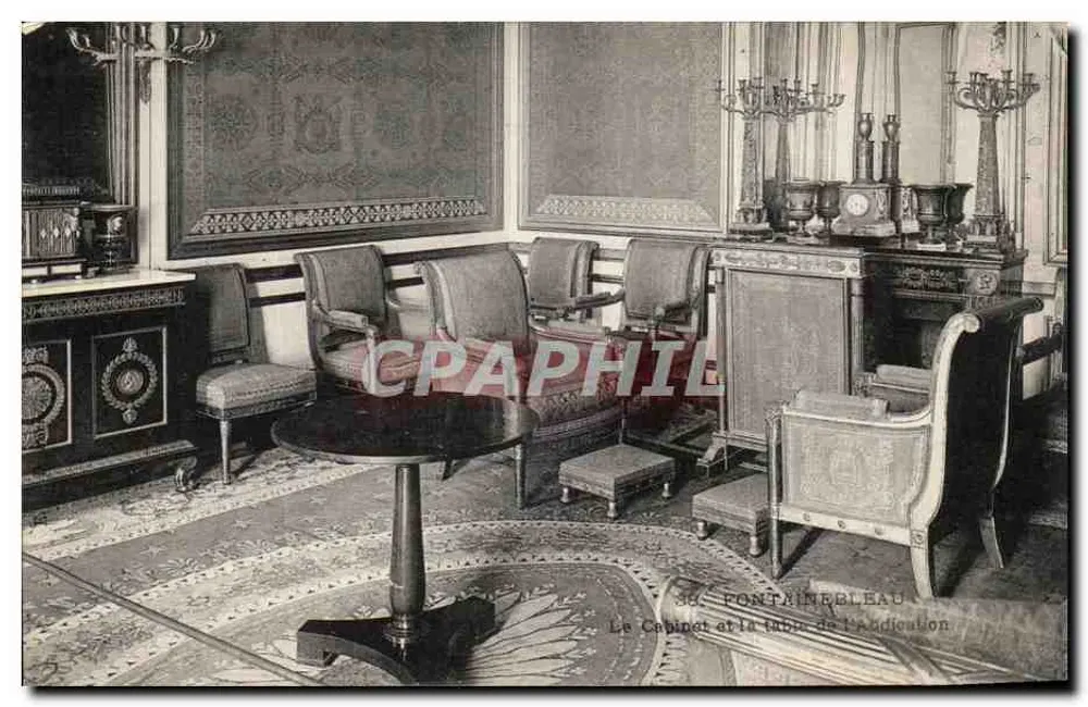 O Cabinet e a mesa da Adição — Fontainebleau - Frente