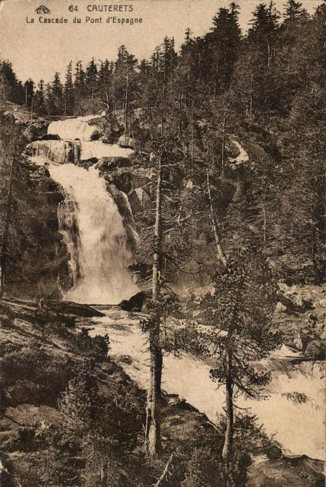 A Cascata do Pont d'Espagne — Cauterets (64) — Edição da L'Union Gallet - Frente